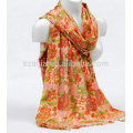 Mode Blumendruck Viskose Damen Schal